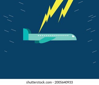 a plane in a bad weather above the cloud, you can use this in your presentation or education and anything that relate to this.