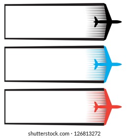 Plane banner set