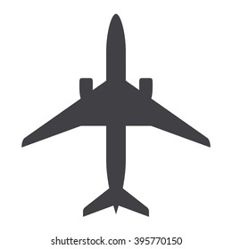 Plane black icon