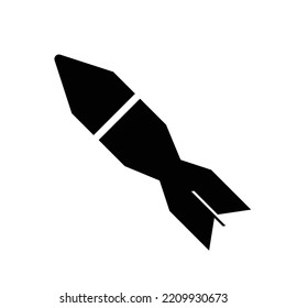 plane bomb vector illustration on isolated background