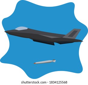 Atentado con el avión, ilustración, vector sobre fondo blanco