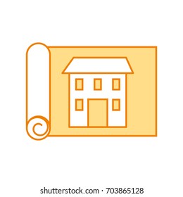 plane building construction isolated icon