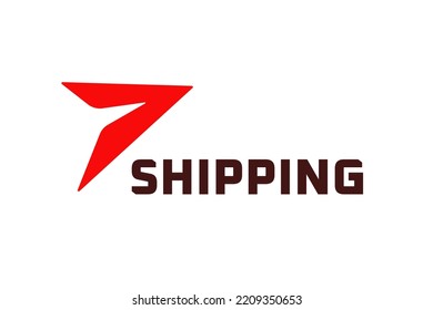 Plane Cargo Shipping Logo Design