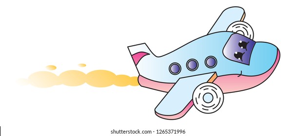 Plane cartoon character