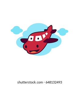 Plane Cartoon Character