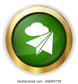 plane and cloud icon