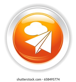 plane and cloud icon
