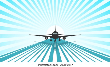 plane coming in to land