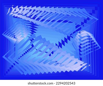 composición del plano y color con matices azules