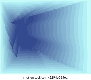 composición del plano y color con matices azules