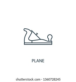 plane concept line icon. Simple element illustration. plane concept outline symbol design. Can be used for web and mobile UI/UX