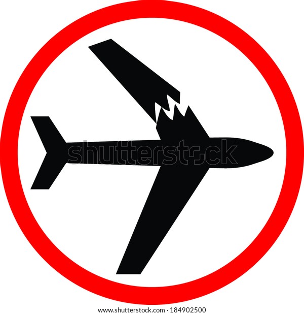 Plane Crash Stock Vector (Royalty Free) 184902500