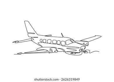 Plane Crash Konzept. Animation in voller Länge. Hochwertige 4K-Videos