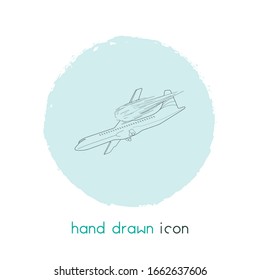 Plane crash icon line element. Vector illustration of plane crash icon line isolated on clean background for your web mobile app logo design.