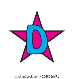 Plane with D initial letter Travel logo vector template
