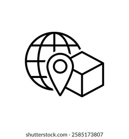 plane delivery icon vector shipping icon all over the world