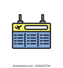 Plane Departure Icon Vector Illustration