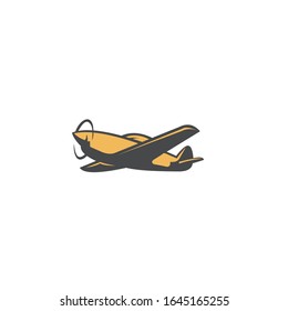the plane design logo vector icon