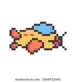 Diseño plano retro pixel art