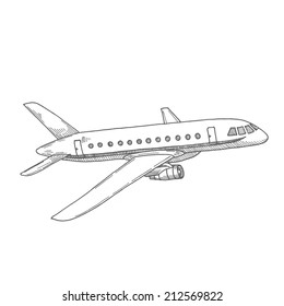 plane drawn