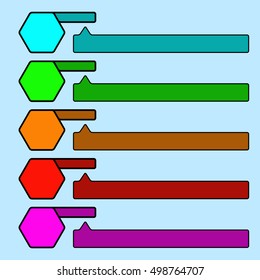 Plane elements of web design. Templates for website. Vector illustration.