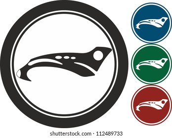 Plane, emblem ,vector, icon