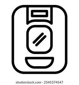 plane Emergency exit icon in Outline Style. Line Art