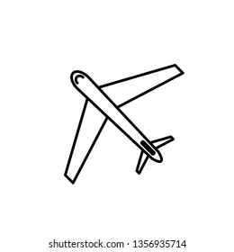 plane flat icon
