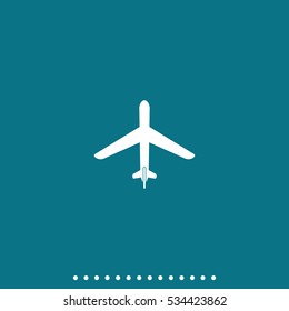 Plane flat icon.