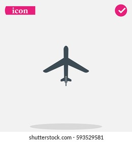 Plane flat icon.