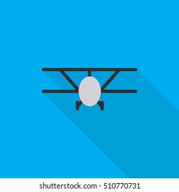 plane flat icon illustration isolated vector sign symbol