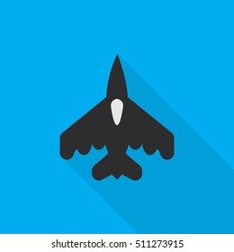 plane flat icon illustration isolated vector sign symbol