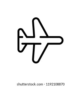 Plane  flat icon. Single high quality outline symbol of info for web design or mobile app. Thin line signs for design logo, visit card, etc. Outline logo of graphic plane