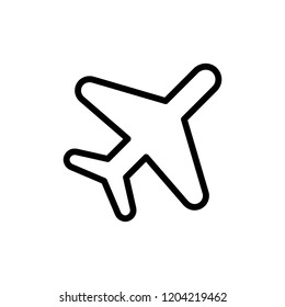 Plane  flat icon. Single high quality outline symbol of info for web design or mobile app. Thin line signs for design logo, visit card, etc. Outline logo of plane
