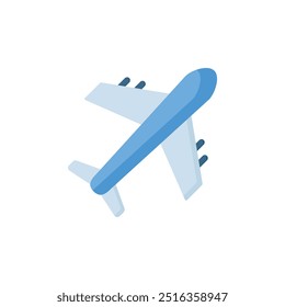 Plane Flat Icon Vector. Flat Icon.