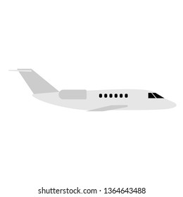 Plane flat illustration