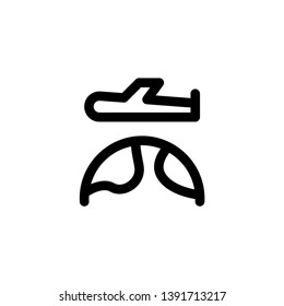 plane, flight icon vector illustration
