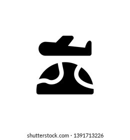 plane, flight icon vector illustration