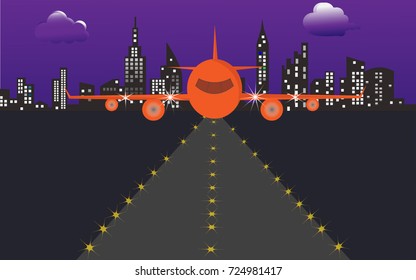 The plane is flying from the airport to the destination.