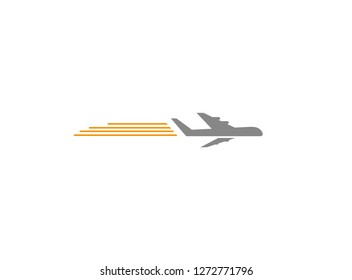 Plane Flying Logo