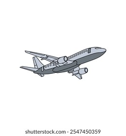 Plane Flying modern with color, plane icon design, suitable for your company