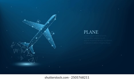 Plane flying in the sky