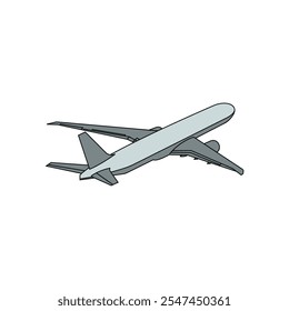 Plane Flying vector for your company, illustration design template