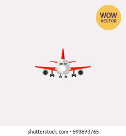 Plane Front View Icon