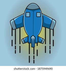 
plane funny fighter template vector