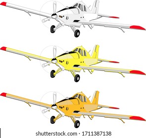 Plane from general agricultural aviation