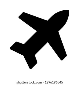 plane glyphs icon