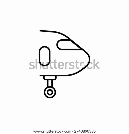 plane ground icon sign vector