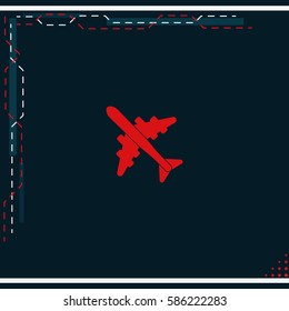 Plane icon.