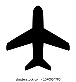 Plane Icon.  96x96 for Web Graphics and Apps.  Simple Minimal Pictogram. Vector